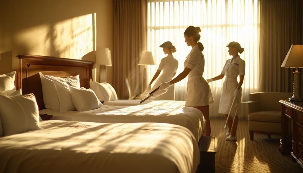 cleaning time for maids