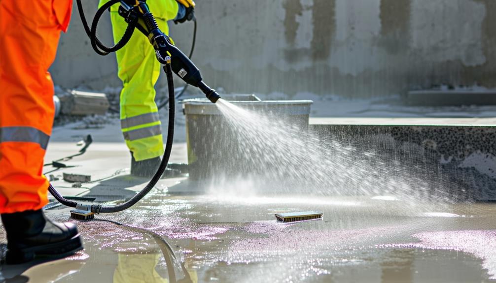post construction concrete cleaning techniques